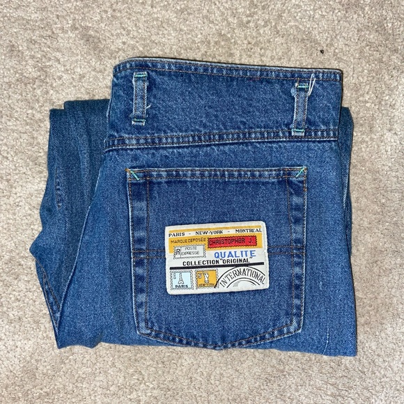 christopher J Other - Vintage 1960’s Original Jeans Christopher J W34 High Rise Plaid Flannel Lined